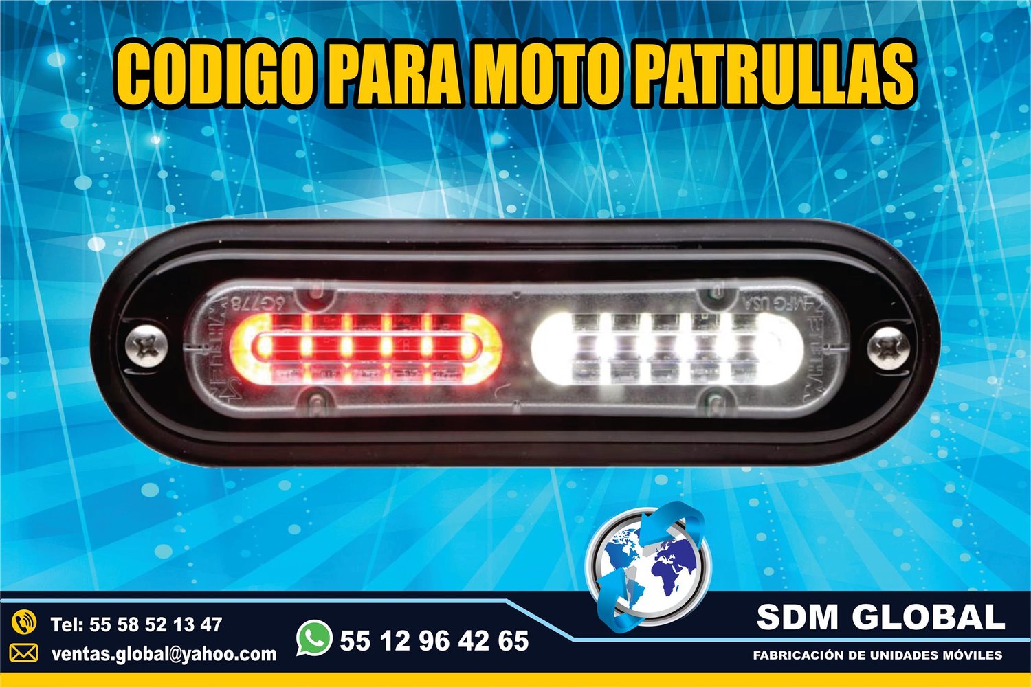 Venta de Luces Perimetrales Auxiliares para MotoPatrullas<br>