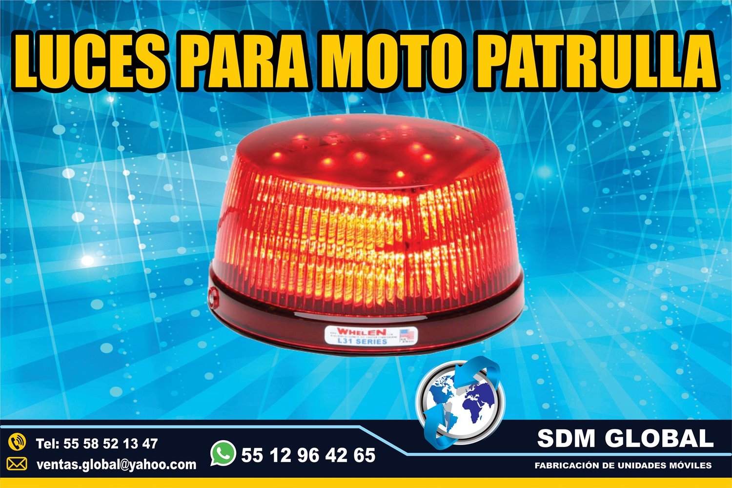 Venta de Luces Perimetrales Auxiliares para MotoPatrullas<br>