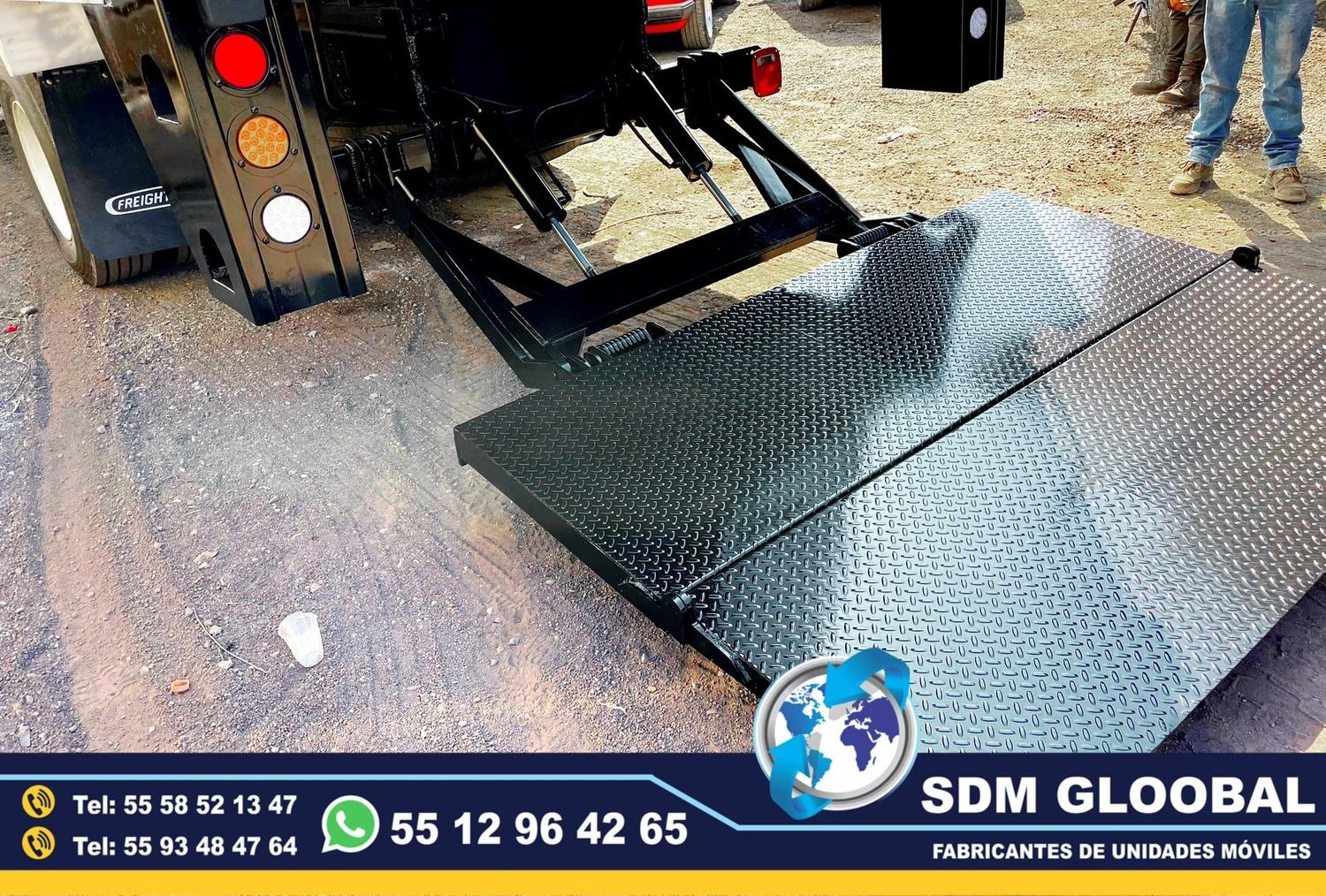 Fabricantes de Rampas Hidraulicas para camioneta y camion de carga y descarga en tod Mexico.<br>