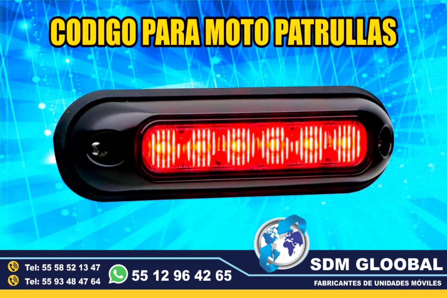Venta de Estrobos Codigos Barra de Leds luces perimetrales auxiliares<br>
