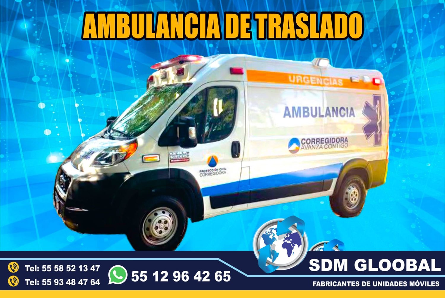 Venta de Ambulancias de Traslado de Tipo 1 y Tipo 2 en Mexico.      <br>
