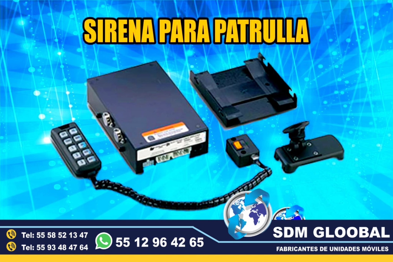 Venta de Sirena para moto patrullas pick up sedan escolta ministerial ficalia patrullas proteccion ciudadana<br>