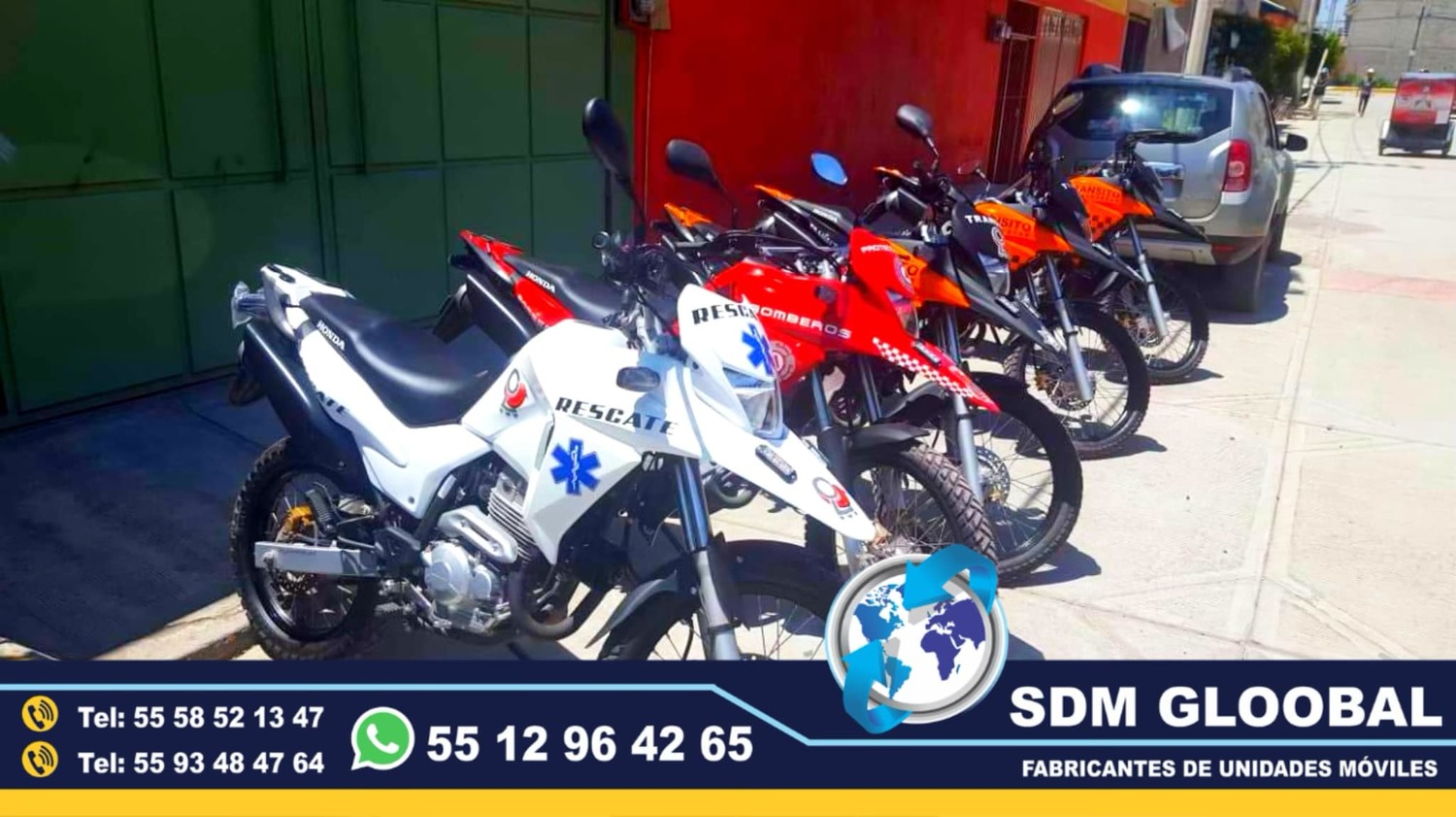 Venta Fabricantes Conversion y Equipamiento de MotoPatrullas cuatrimotos bicicletas<br>