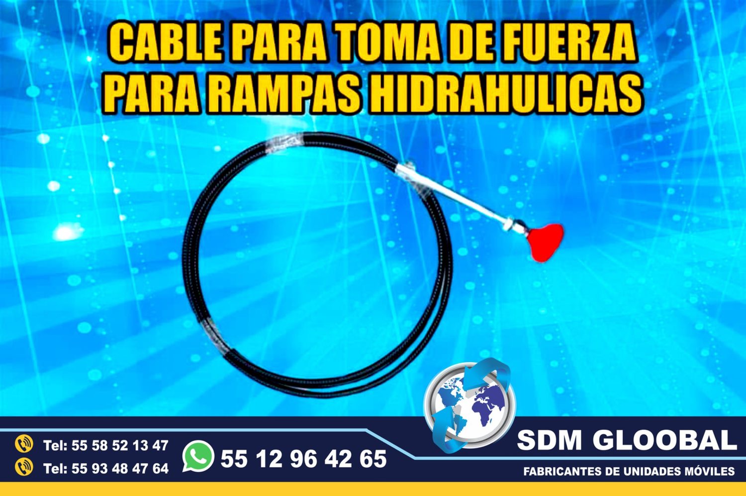 Venta de Cable o chicote para toma de fuerza Rampas Hidraulicas<br>