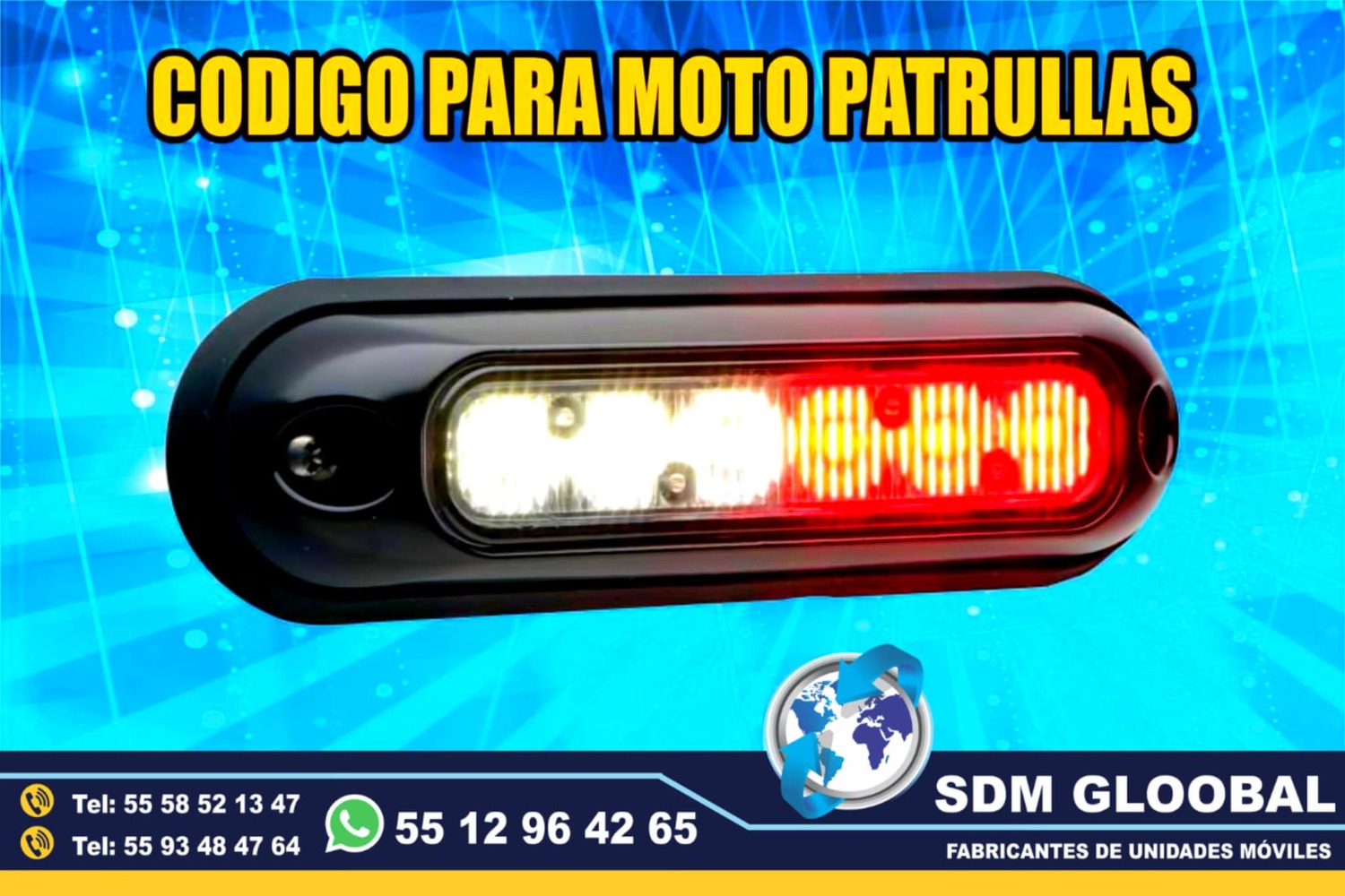 Venta de Estrobos Codigos Barra de Leds luces perimetrales auxiliares<br>