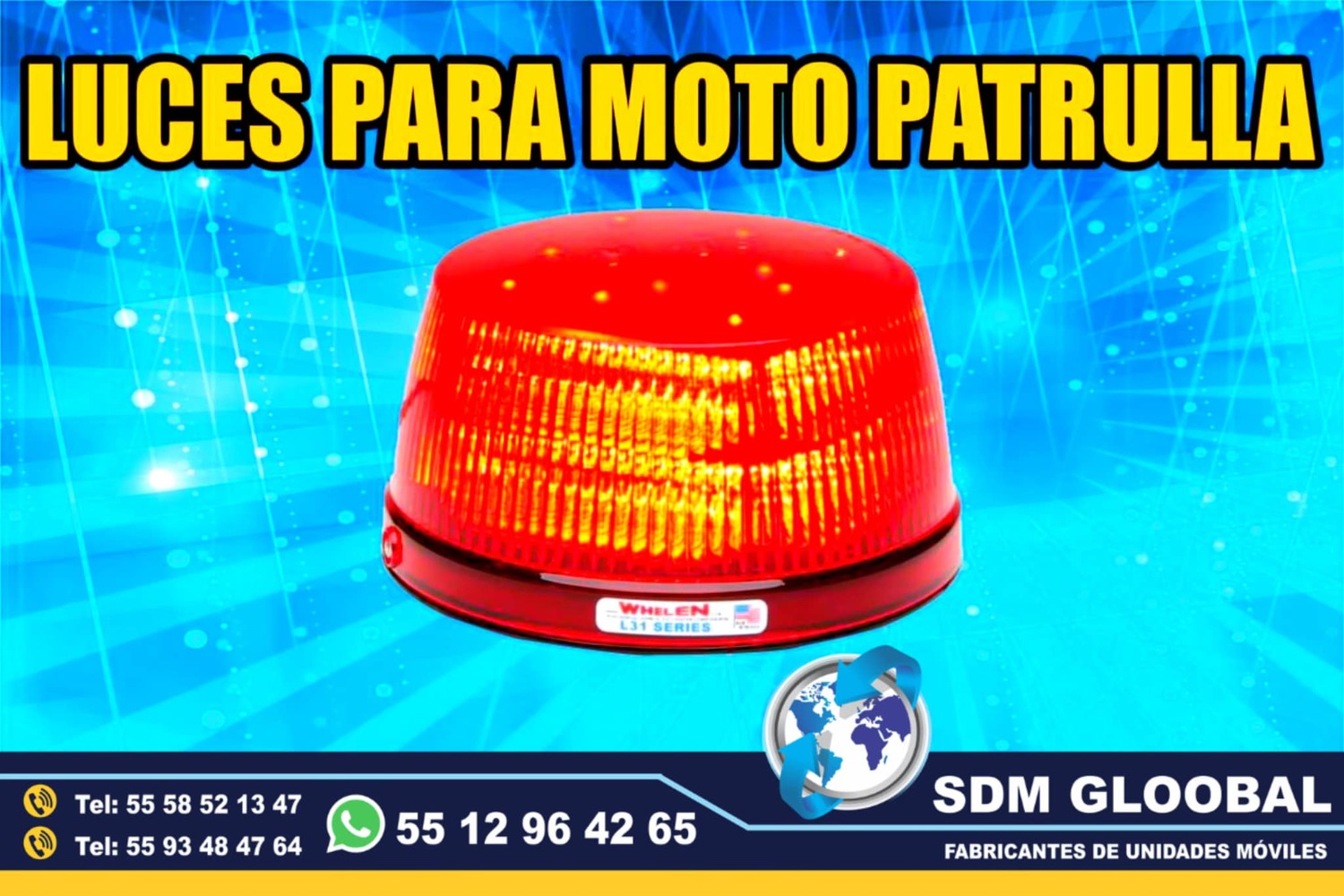 Venta de Estrobos Codigos Barra de Leds luces perimetrales auxiliares<br>