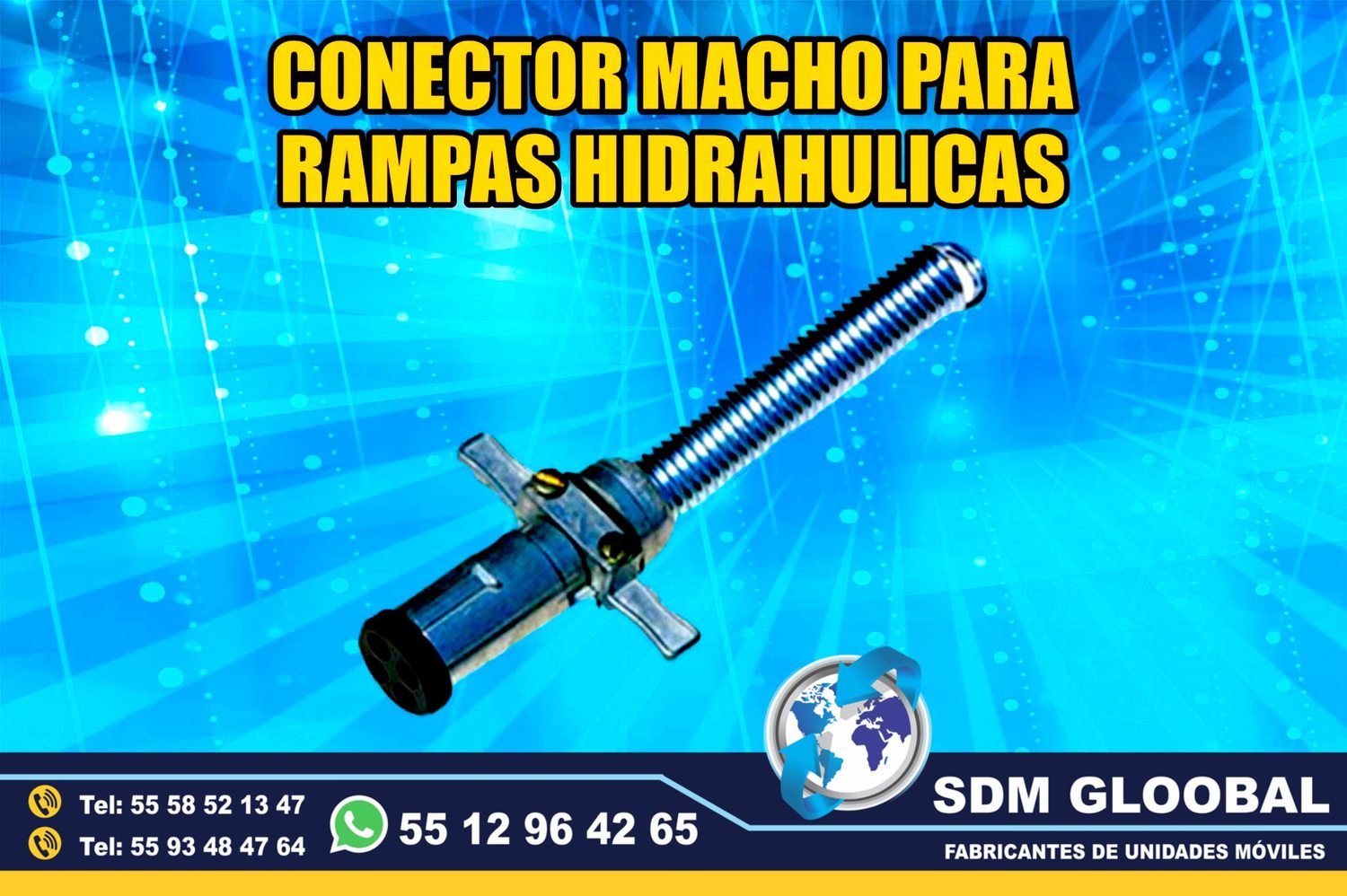 Venta de Conector macho para Rampas Hidraulicas de carga<br>