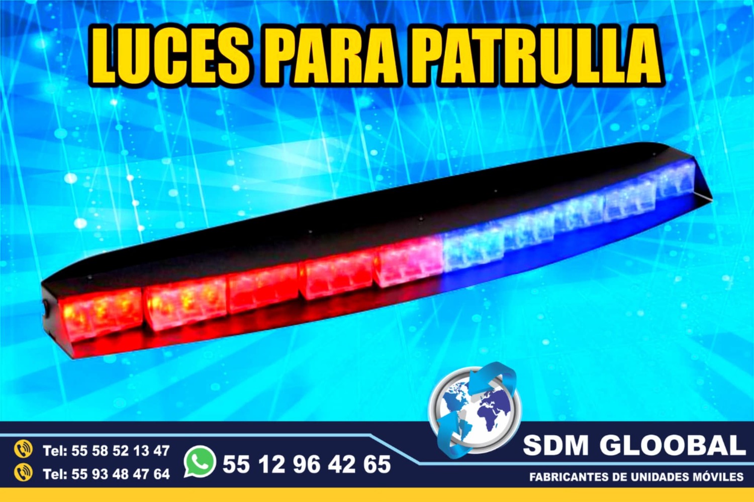 Venta de Estrobos Codigos Barra de Leds luces perimetrales auxiliares<br>