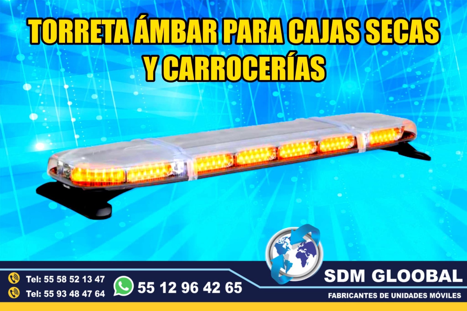 Venta de Torretas, Minitorretas, luces auxiliares color rojo azul ambar<br>