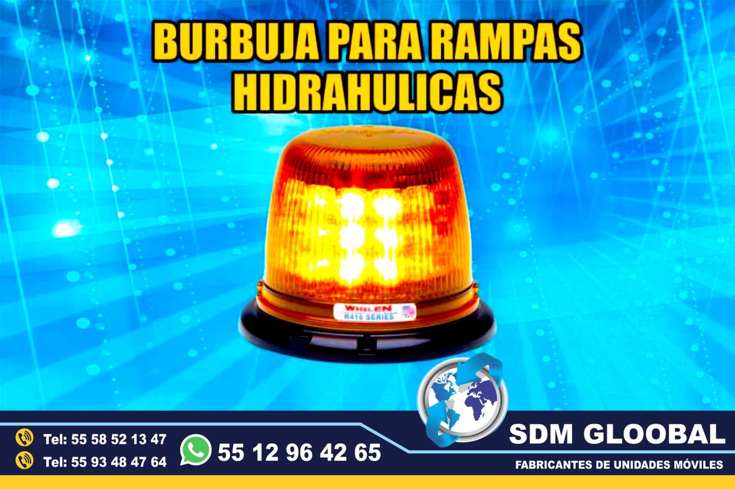 Venta de Mini torreta ambar para Rampas Hidraulicas de carga<br>