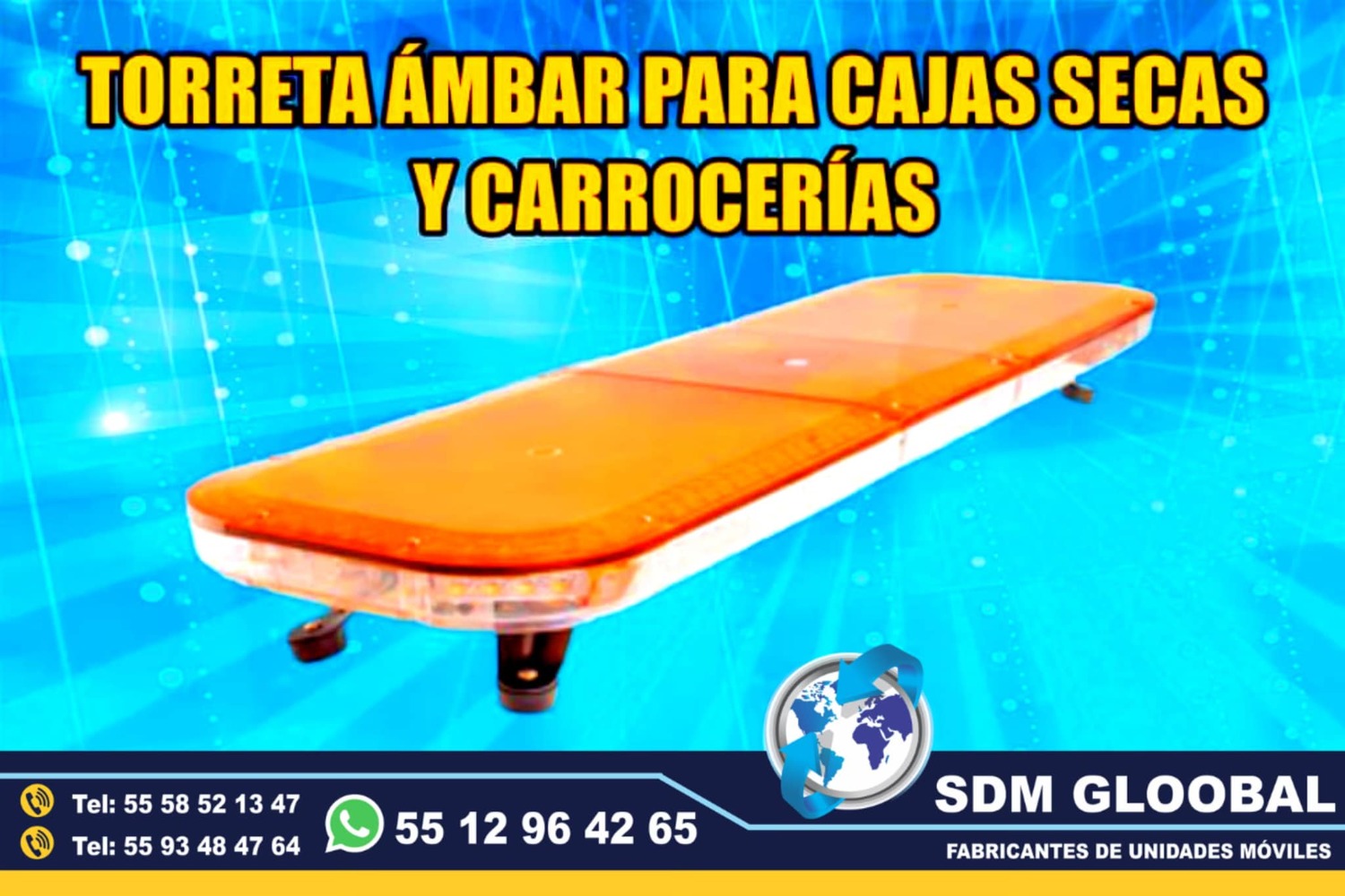 Venta de Torretas, Minitorretas, luces auxiliares color rojo azul ambar<br>