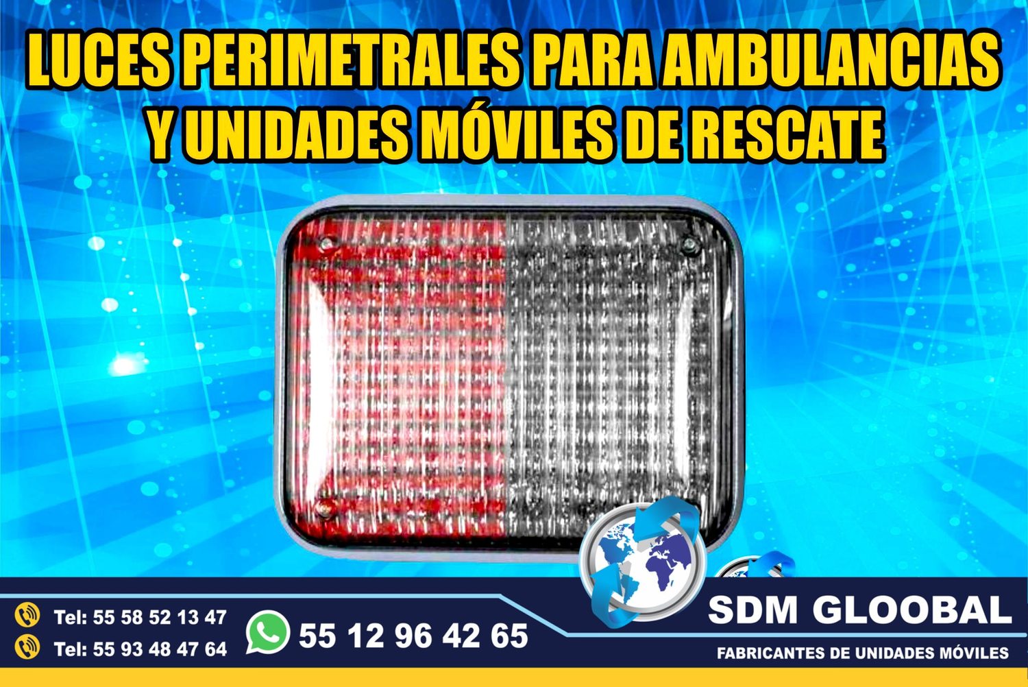 Venta e Instalacion de Luces Perimetrales Auxiliares Emergemcia para Ambulancias de Traslado      <br>