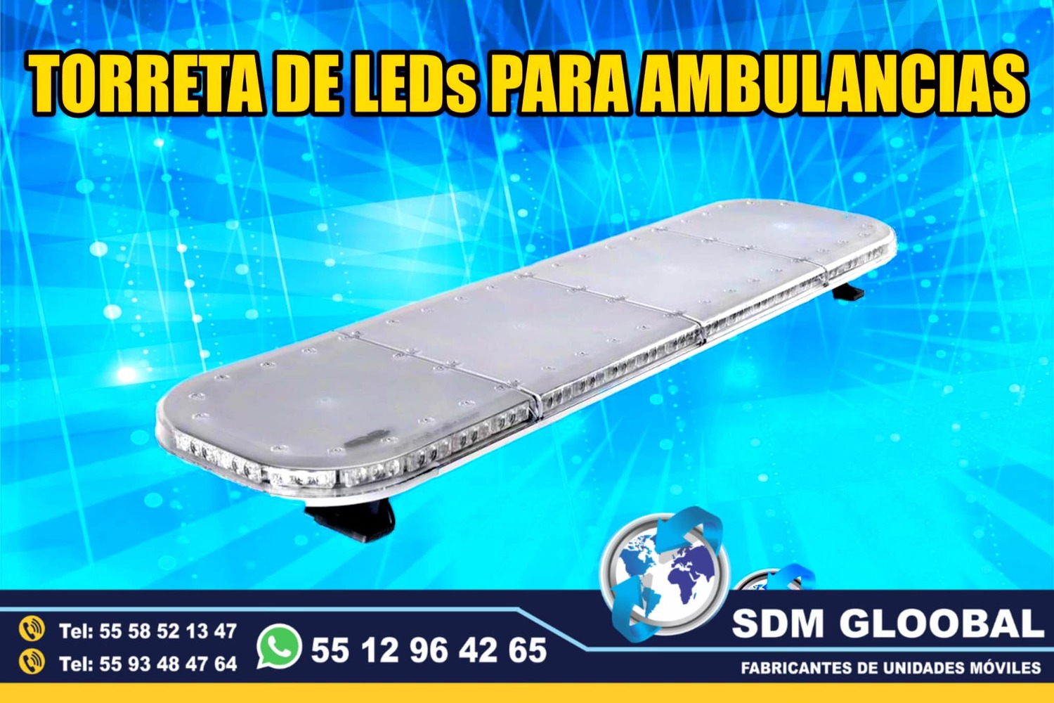 Venta de Torretas, Minitorretas, luces auxiliares color rojo azul ambar<br>