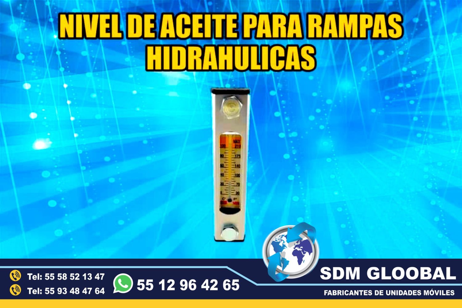 Venta de Nivel de Aceite para Rampas Hidraulicas de carga<br>