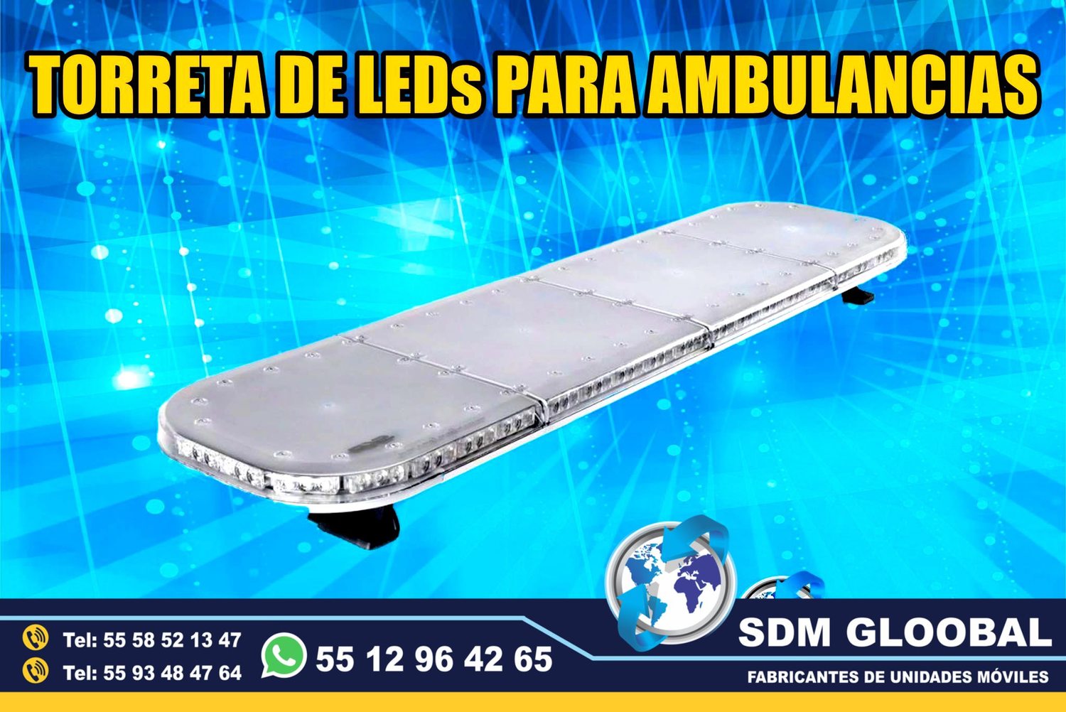 Venta e Instalacion de Luces Perimetrales Auxiliares Emergemcia para Ambulancias de Traslado      <br>