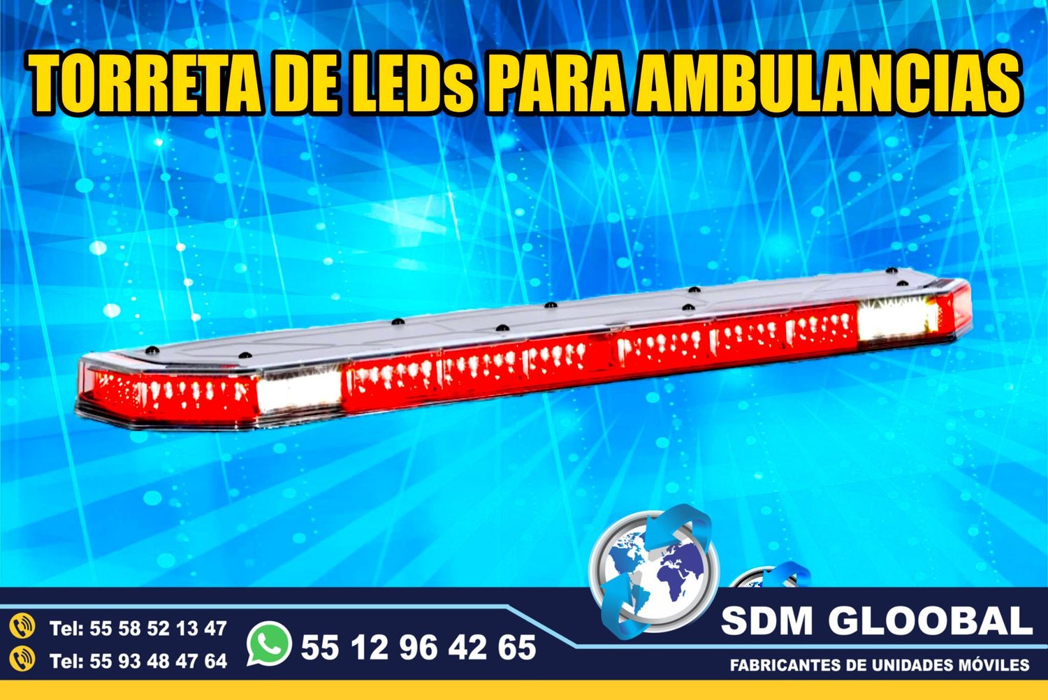 Venta e Instalacion de Luces Perimetrales Auxiliares Emergemcia para Ambulancias de Traslado      <br>