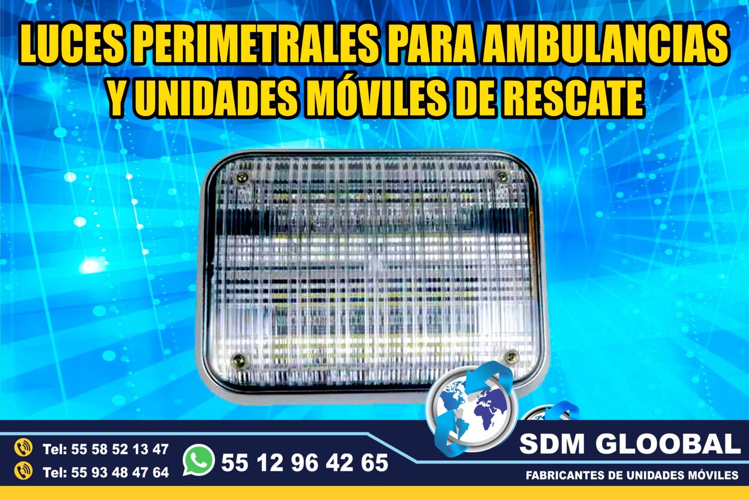 Venta e Instalacion de Luces Perimetrales Auxiliares Emergemcia para Ambulancias de Traslado      <br>
