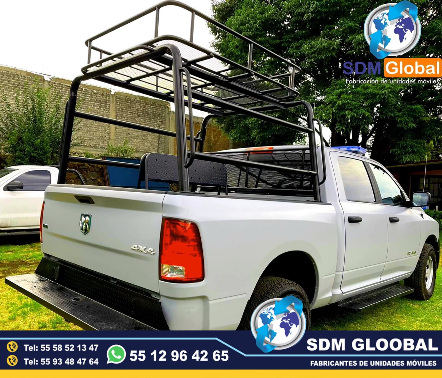 Fabricacion de Roll Bar tipo comando para Patrullas <br>